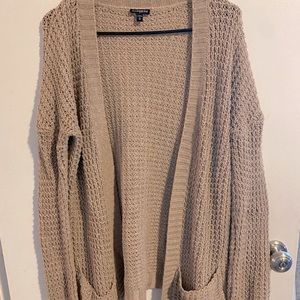 Tan Express Sweater/ Long Cardigan